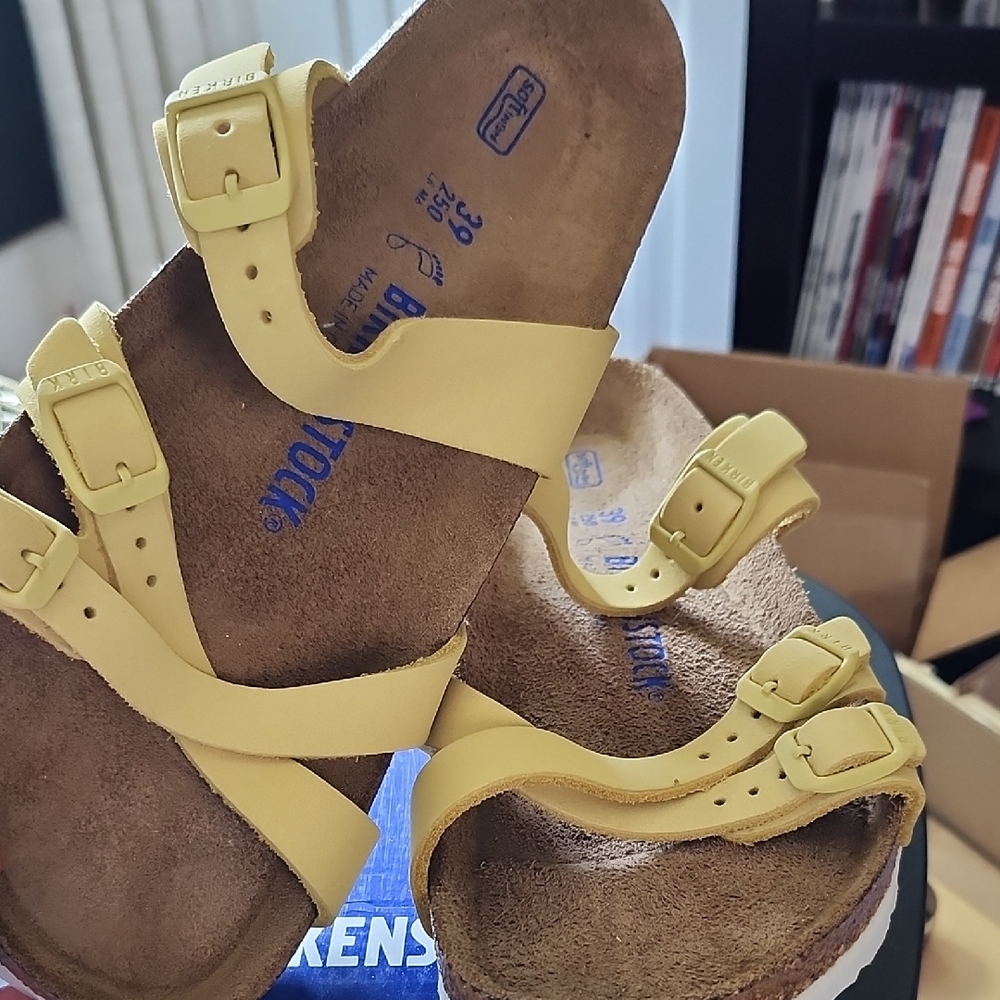 Birkenstock Yellow Sandals Comfortable Footwear